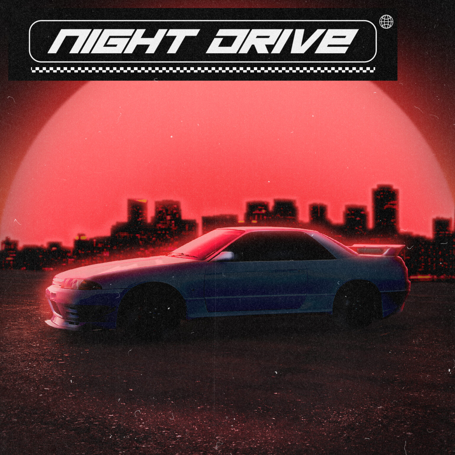 Spotify "Night Drive" playlist cover design