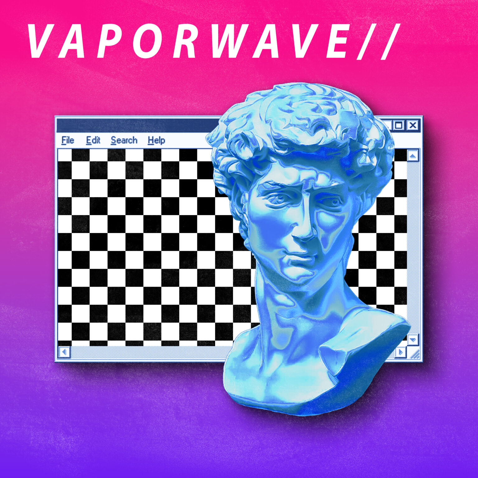 Spotify "Vaporwave" playlist cover design